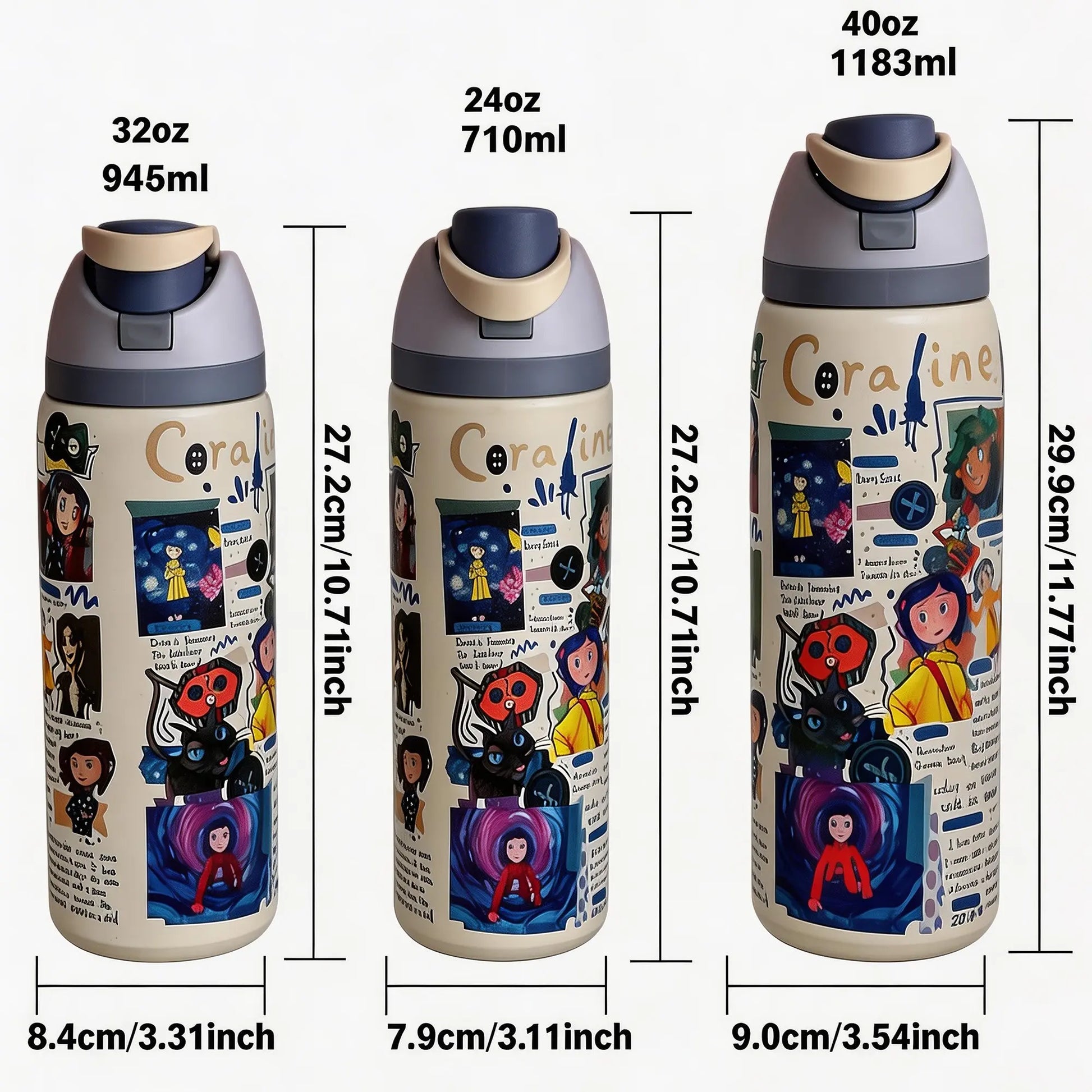 Insulated Stainless Steel Water Bottle, Vacuum Flasks, Thermal Flask, Drinkware Stylish Flasks, 24Oz-40Oz, Dual Layer, Straw Design, Ideal for Sports, Travel, Office, Gifts